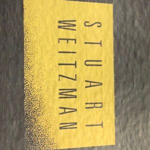 Stuart Weitzman black silk shoes